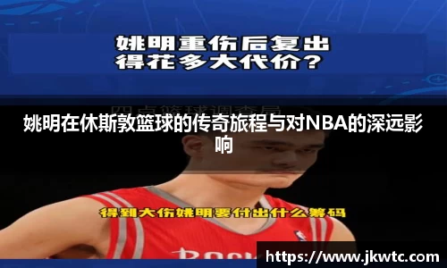 姚明在休斯敦篮球的传奇旅程与对NBA的深远影响
